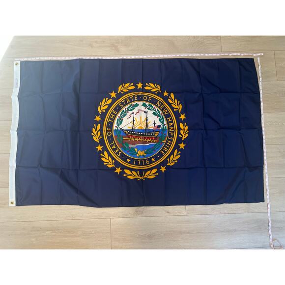 NEW Seal of New Hampshire Outdoor Porch Flag 3X5 JL - Picture 1 of 9
